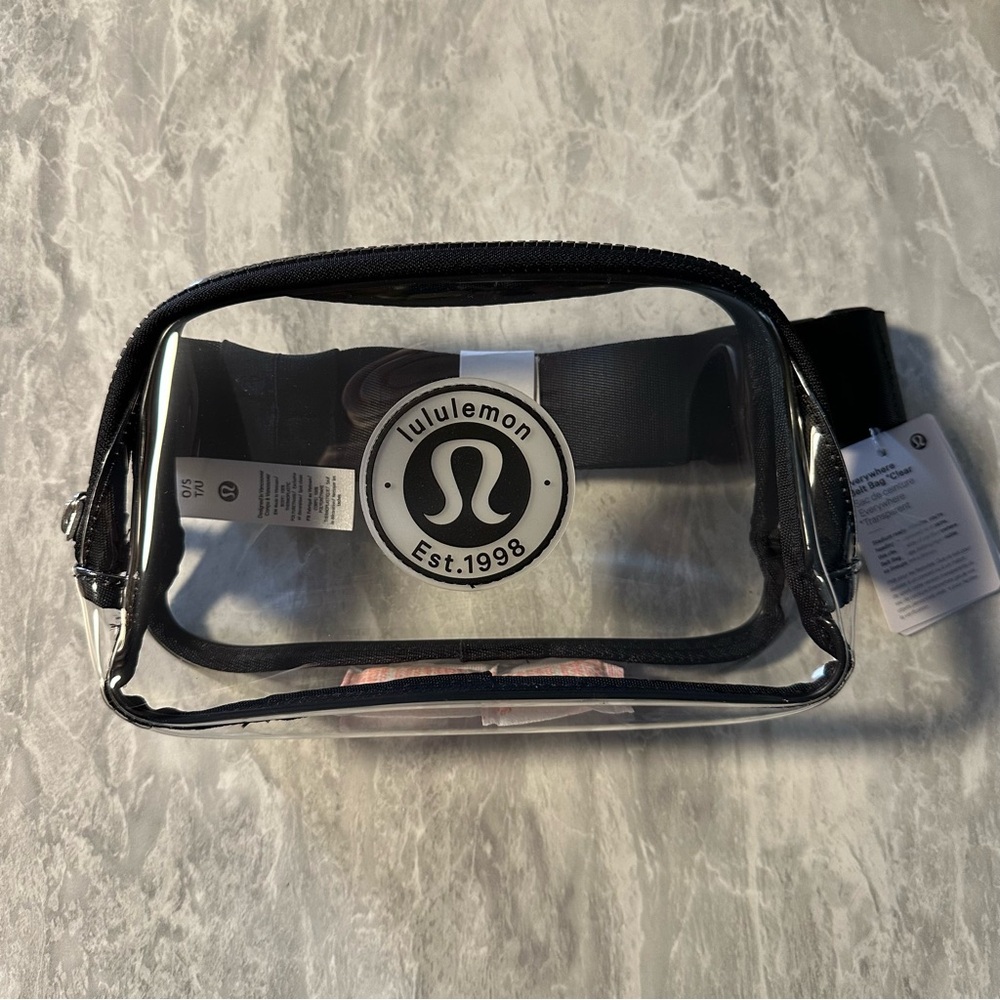 NWT Lululemon Belt Bag Black Clear‎